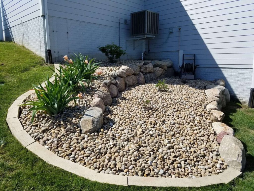 Mexican Beach Pebbles on Landscape in Lubbock